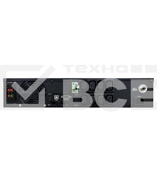 Источник бесперебойного питания Powercom Smart King RT SRT-1500A LCD 1350Вт 1500ВА черный