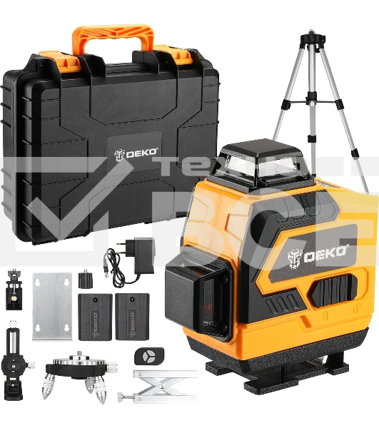 Лазерный уровень Deko DKLL16 & tripod 1 m