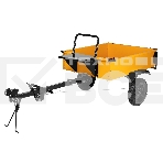 Прицеп для мотоблока TT-500, оцинк., груз. 500 кг, рег. сцепка, колеса 4.00-10, в упаковке Denzel, фото3