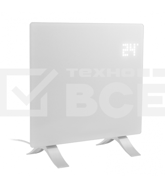 Конвектор Denzel OptiPrime-1000 белый, 1000 Вт, 15 м2, термостат, дисплей, WiFi