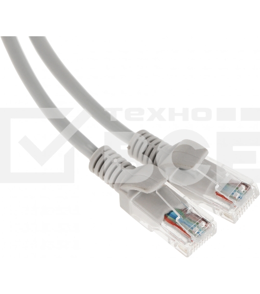 Патч-корд Premier 5-970 3.0 1Гбит/с UTP 4 пары cat5E CCA molded 3м серый RJ-45 (m)-RJ-45 (m)