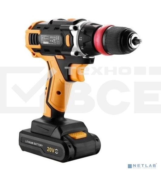 Дрель-шуруповерт Deko DKCD20FU-Li 063-4176, Аккумуляторная, 20В