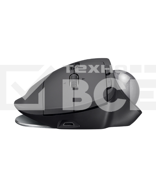 Трекбол беспроводной Logitech MX Ergo графитовый, 2048 dpi, радиоканал, Bluetooth, USB, кнопки - 8
