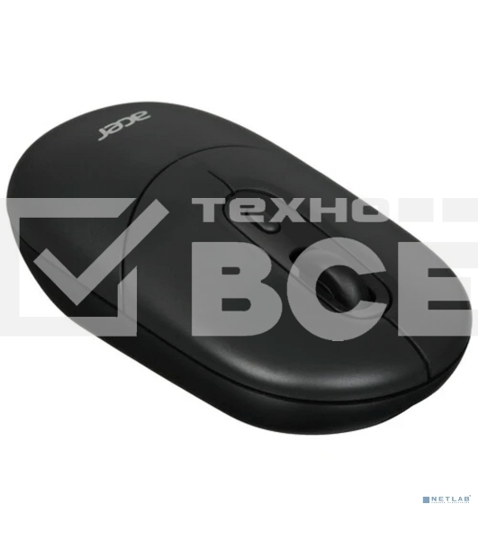Мышь беспроводная Acer OMR301 черный, 1600 dpi, радиоканал, Bluetooth, USB, кнопки - 4