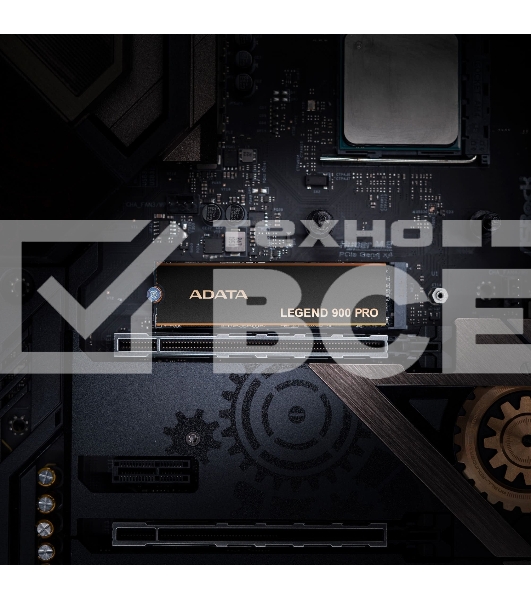 Твердотельный накопитель ADATA SSD LEGEND 900 PRO, 2000GB, M.2(22x80mm), NVMe 1.4, PCIe 4.0 x4, 3D NAND, R/W 7400/6500MB/s, IOPs н.д./н.д., TBW 1200, DWPD 0.3 (5 лет)