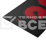 Варочная панель Monsher, High-Tech, Hi-Light, 30 см, 2 конфорки, 9 уровней мощности, сенсорное управление, автоматическое отключение, индикация остаточного тепла, таймер, черный, фото3