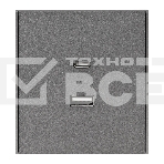 Розетка Kranz STRONG USB-A+Type-C 3А с функцией быстрой зарядки графит, фото6