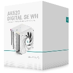 Кулер для процессора DEEPCOOL AK620 DIGITAL SE WH LGA20XX/1700/1200/115X/AM5/AM4 (9шт/кор, TDP 260W, PWM, DUAL Fan 120мм, 6 тепл. трубок, ARGb, белый) RET (R-AK620-WHADMN-GJD), фото11
