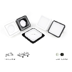 Корпус светильника C7902 SBK черный песок 90*90*H32mm MR16 GU5.3, фото4