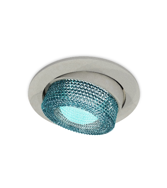 Комплект встраиваемого поворотного светильника Ambrella light XC7653063 SGR/BL серый песок/голубой MR16 GU5.3 (C7653, N7194)