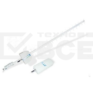 РЭМО (213001) CONNECT STREET - усилитель (интернет-сигнала) 1800-2200МГц, стандарты связи UMTS-2100 (HSUPA/HSDPA/WCDMA), GSM-1800/1900 (GPRS/EDGE), коэф усил dBi 15-17, длина коакс каб 8м, длина USB каб 1,8-3м