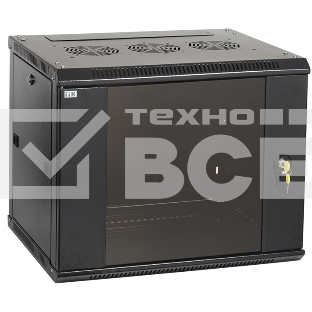 Шкаф LINEA W 12U 600x600 мм дверь стекло, RAL9005 ITK