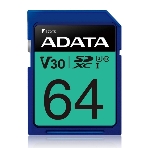 Флеш карта SD ADATA 64Gb ADATA Premier Pro SDXC Class 10 UHS-I U3 V30S 95/60 MB/s, фото 1