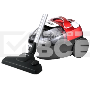 Пылесос Centek CT-2535 красный/черный, 350/2000 Вт, уборка сухая, пылесборник контейнер, 1,5 л