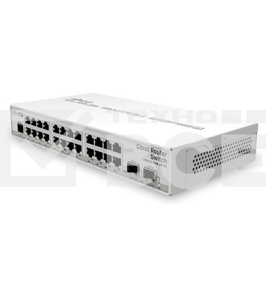 Коммутатор Mikrotik CRS326-24G-2S+IN with 800 MHz CPU, 512MB RAM, 24xGigabit LAN, 2xSFP+ cages, RouterOS L5 or SwitchOS (dual boot), desktop case, PSU