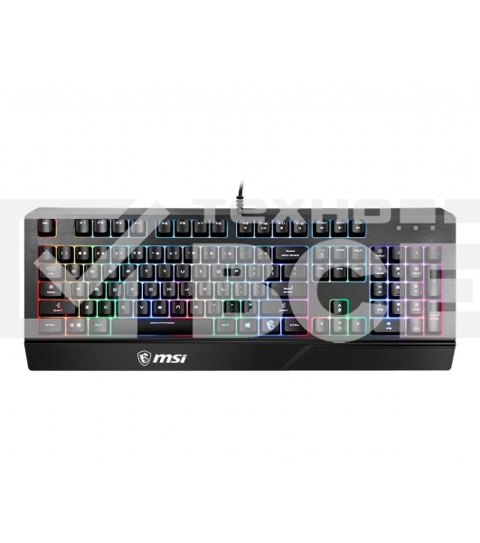 Клавиатура MSI VIGOR GK20 RU черный USB Multimedia for gamer LED (подставка для запястий)