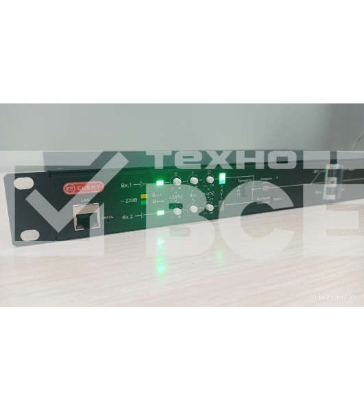 Автоматический ввод резерва Elemy ATS-1203/16/S/E/DO, 1U, 220B, 16A, Ethernet, Digital Output, in (2) C20, out (1) C19 (6) C13