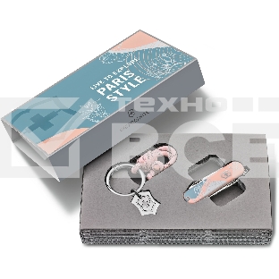 Нож перочинный Victorinox Classic SD Paris Style (0.6223.E221) 58мм 7 функций розовый подар.коробка