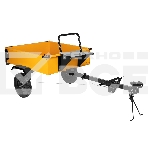 Прицеп для мотоблока TT-500, оцинк., груз. 500 кг, рег. сцепка, колеса 4.00-10, в упаковке Denzel, фото15