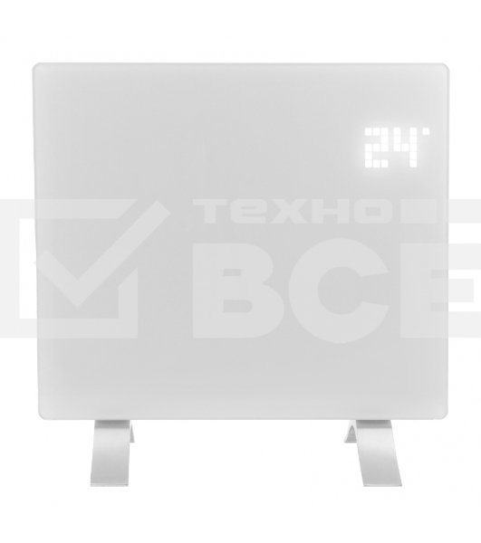 Конвектор Denzel OptiPrime-1000 белый, 1000 Вт, 15 м2, термостат, дисплей, WiFi