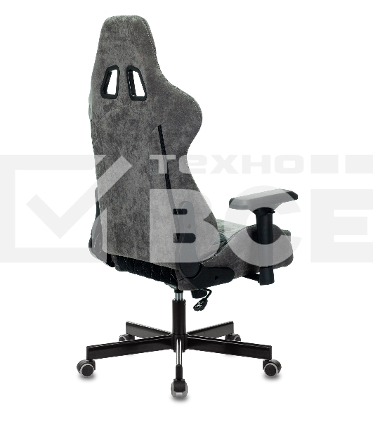 Кресло игровое Бюрократ VIKING 7 KNIGHT B FABRIC черный текстиль/эко.кожа крестовина металл/пластик