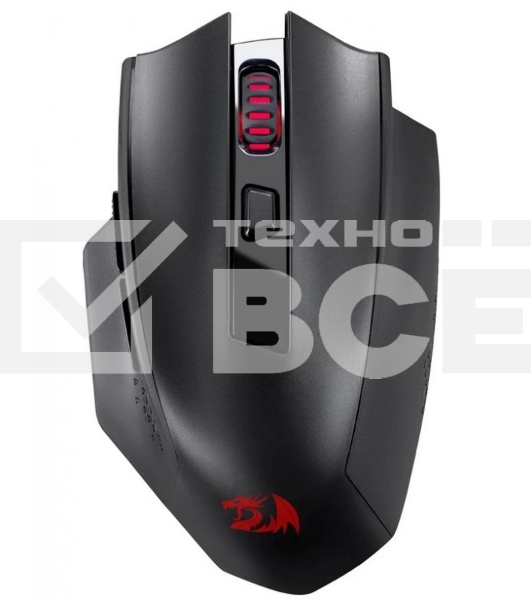 Мышь беспроводная REDRAGON Woki черный, 26000 dpi, радиоканал, Bluetooth, USB, кнопки - 6