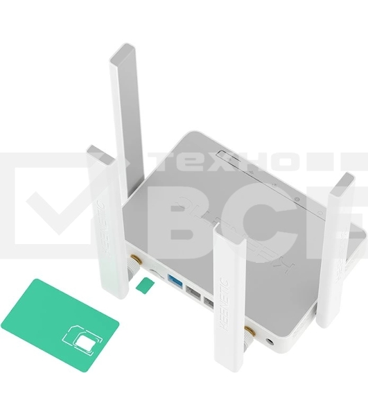Роутер беспроводной Keenetic Runner 4G (KN-2212) с модемом 4G, Mesh Wi-Fi N300 и 4-портовым Smart-коммутатором
