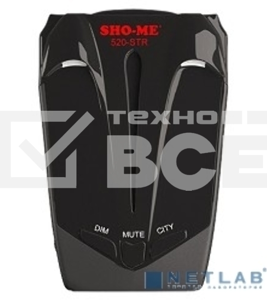 Радар-детектор Sho-Me 520-STR черный