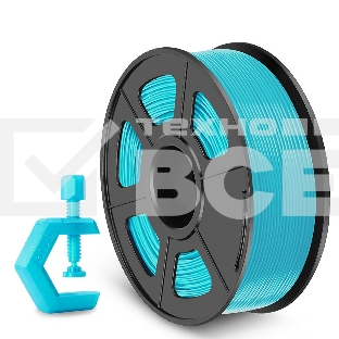 Филамент NVPrint PETG Cyan для 3D печати диаметр 1.75мм  длина 330 метров  масса 1 кг