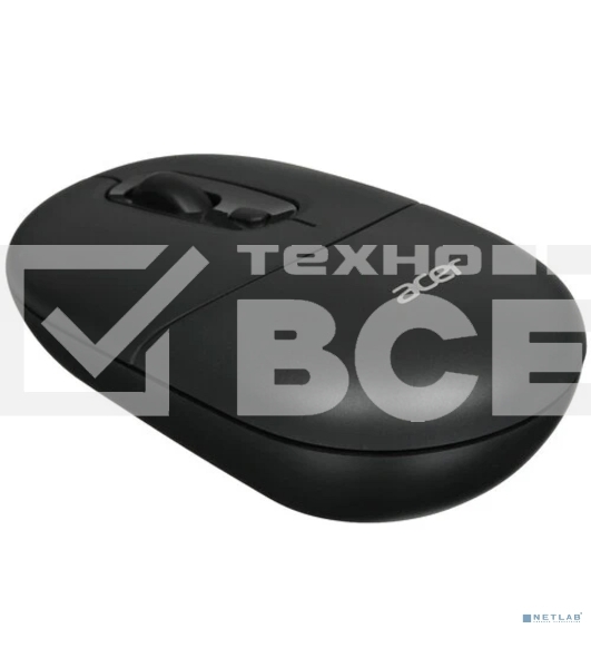Мышь беспроводная Acer OMR301 черный, 1600 dpi, радиоканал, Bluetooth, USB, кнопки - 4
