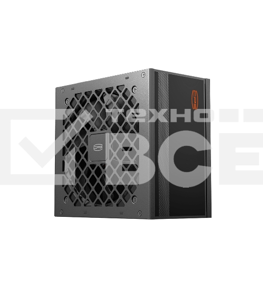 Блок питания PCCooler, 1000W 80 PLUS Gold (ATX, 3.1, Full modular, 1x24(20+4)pin, 2xCPU 8(4+4)pin, 3xPCIe*2 8(6+2)pin, 1x12VHPWR, 9xSATA*3, 3xMOLEX4pin, Active, 120x120мм, 140x150x86мм, APFC, OVP/UVP/SCP/OPP/OCP/OTP/SPD, black)