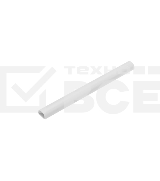 Кабель-канал полукруглый усиленный Rexant 13х30 мм, белый (40 м/уп)