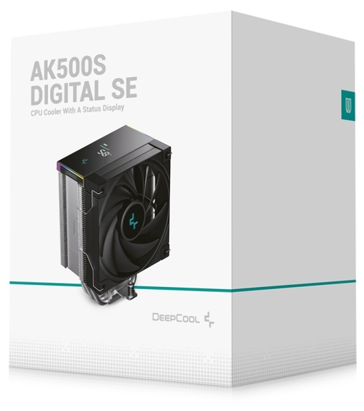 Кулер для процессора DEEPCOOL AK500S DIGITAL SE LGA20XX/1700/1200/115X/AM5/AM4 (12шт/кор, TDP 240W, PWM, Fan 120мм, 5 тепл. трубок, Copper Base, черный) RET (R-AK500S-BKADMN-GJD)