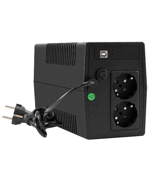 ИБП ExeGate Power NB-800.LED.AVR.2SH.USB (800VA/480W, LED, AVR, 2*Schuko, USB, батарея 12V 9Ah, Black)