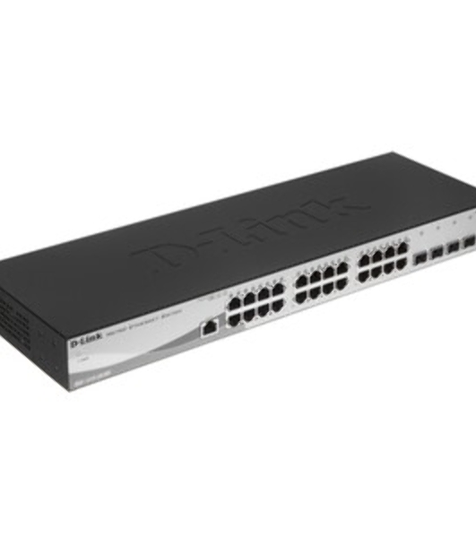 Коммутатор D-Link DGS-1210-28/F3A, 24×1 Гбит/с + 4×1 Гбит/с Combo, настраиваемый