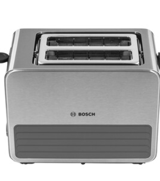 Тостер Bosch TAT7S25 серебристый, 1050 Вт, 2 слота
