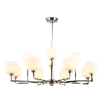 Люстра Ambrella light LH53005/12 SN/FR сатин никель/белый матовый G9*12 max 40W D910*680, фото9