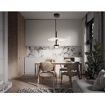 Светильник Ambrella light LH72601 BK/WH черный/белый 6W 3000K D300*260-1770, фото4