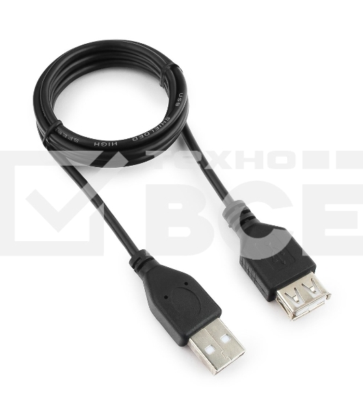 Кабель Гарнизон Кабель удлинитель USB 2.0, AM/AF, 1м, пакет (GCC-USB2-AMAF-1M)