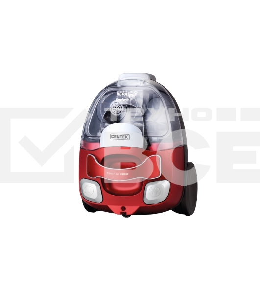 Пылесос Centek CT-2535 красный/черный, 350/2000 Вт, уборка сухая, пылесборник контейнер, 1,5 л
