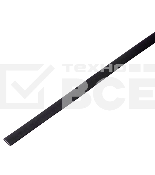 Термоусадочная трубка PROconnect 20/10 мм, черная, упаковка 10 шт. по 1 м