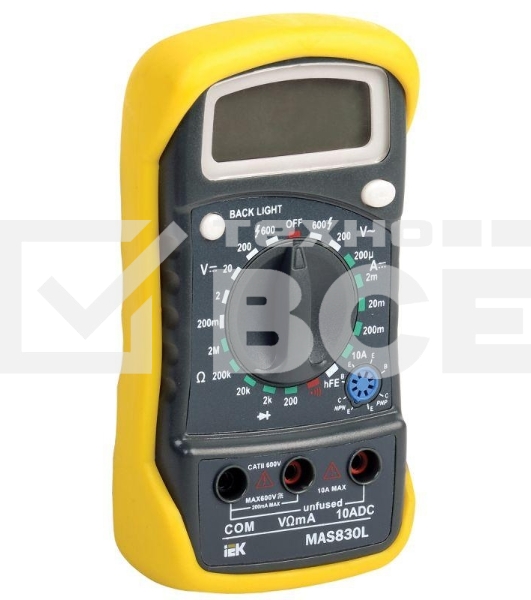 Мультиметр цифровой Master MAS830L ИЭК TMD-3L-830