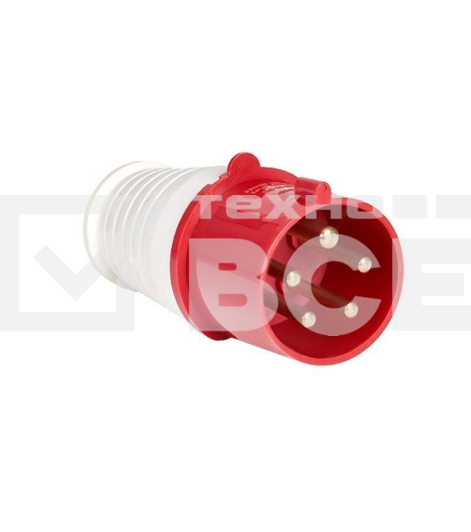 Вилка эл. каб. 16А 3P+РЕ+N 380В IP44 (015) EKF ps-015-16-380