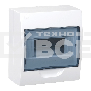 Корпус модульный пластиковый навесной ЩРН-П-8 IEK MKP12-N-08-40-20, 8 модулей, IP41