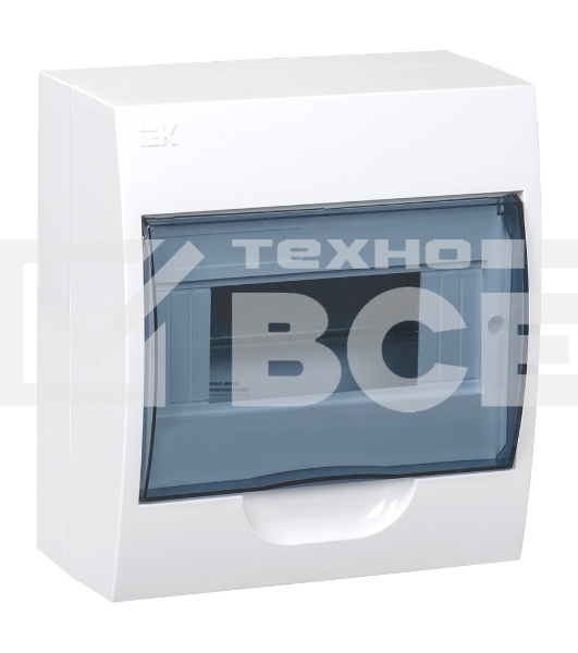 Корпус модульный пластиковый навесной ЩРН-П-8 IEK MKP12-N-08-40-20, 8 модулей, IP41