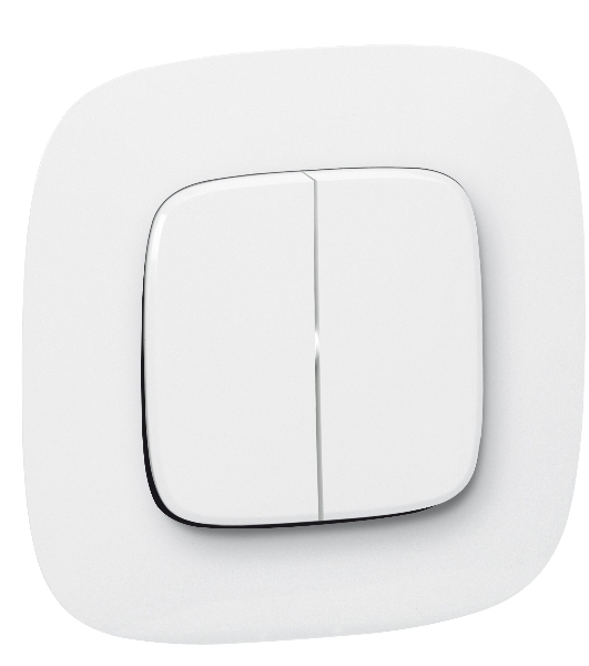 Выключатель двухклавишный 10А 2 Valena IN'MATIC. 50В. Безвинтовые зажимы Valena IN'MATIC. Выключатель двухклавишный 10А 250В. Безвинтовые зажимы