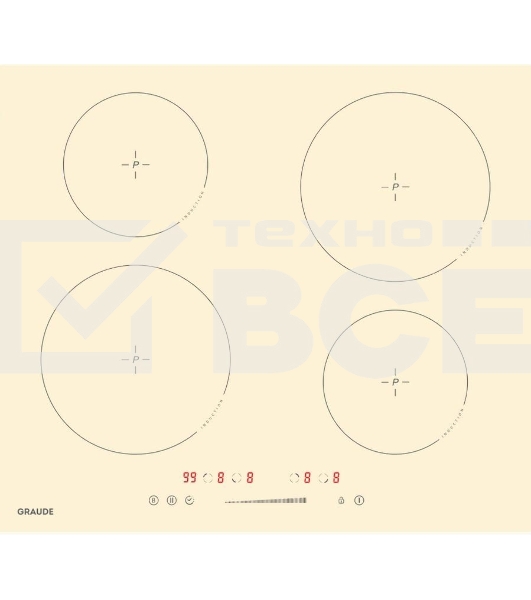 Индукционная варочная панель Graude IK 60.0 AC, шт
