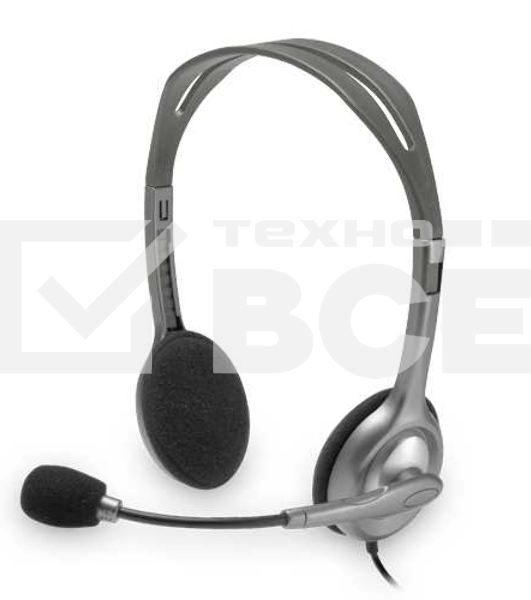 Гарнитура Logitech Headset H110 grey (981-000472/981-000271)