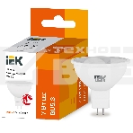 Лампа Iek LLE-MR16-7-230-30-GU5 светодиодная ECO MR16 софит 7Вт 230В 3000К GU5.3 IEK, фото3