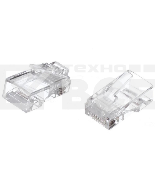 Коннекторы RJ-45 (8P8C) для UTP кабеля 6кат. ( упаковка 100 шт.)